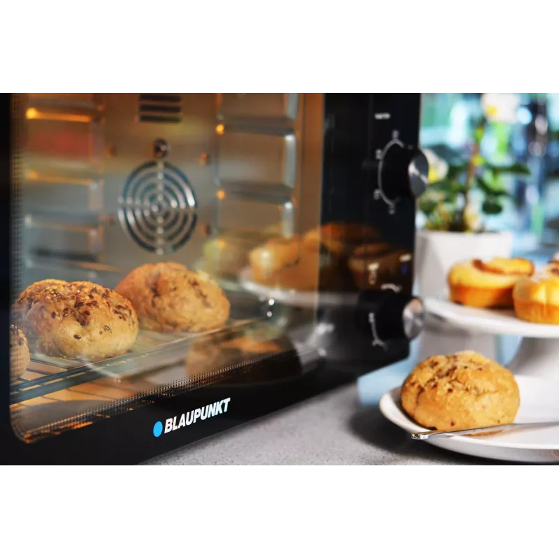 Blaupunkt EOM601 oven Black, Stainless steel