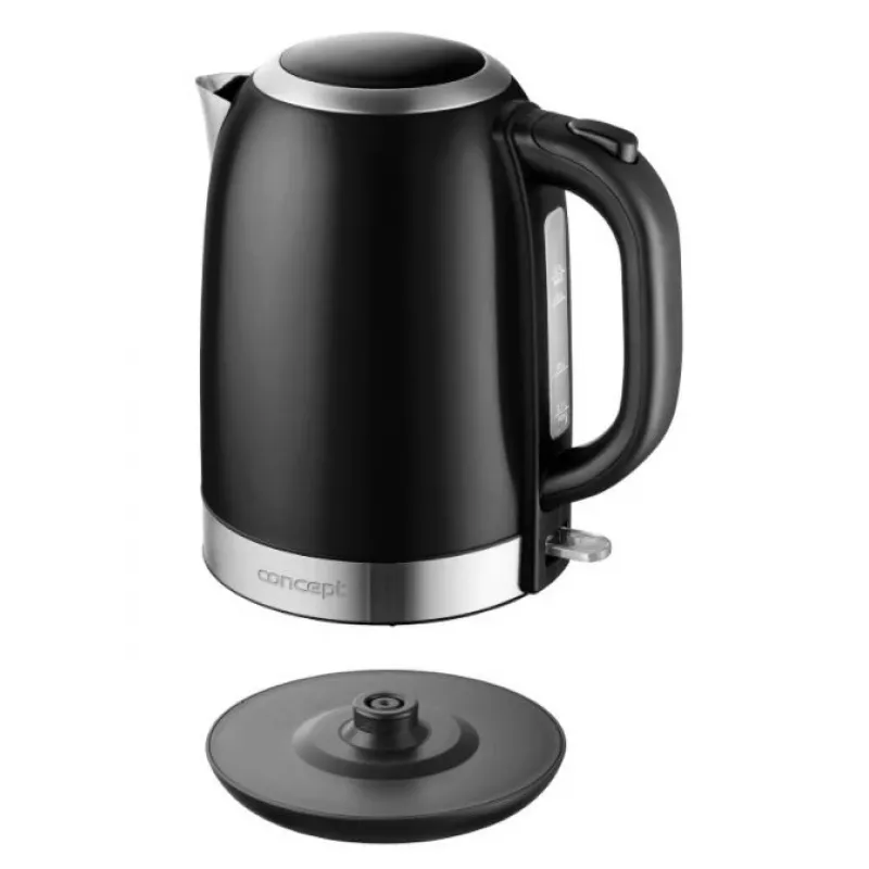 Electric kettle Concept Solution RK3245 — 1.7 L, 2200 W, stainless steel, black