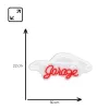 Decorative neon light MANTA SNL95WH white-red — two-color neon-style lighting