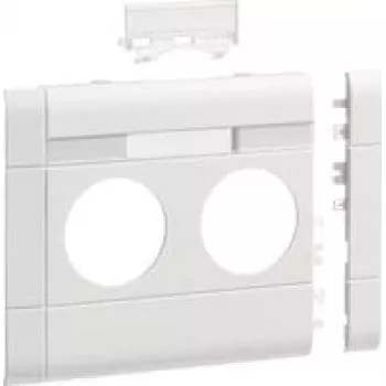 Hager cover plate GB120219016 2-gang BRA 120mm hf v-White (GB120219016)