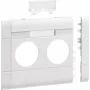 Hager cover plate GB120219016 2-gang BRA 120mm hf v-White (GB120219016)