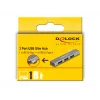 DeLOCK 3 Port Slim USB Hub USB Type-C 10 Gbps 2 x USB 2.0