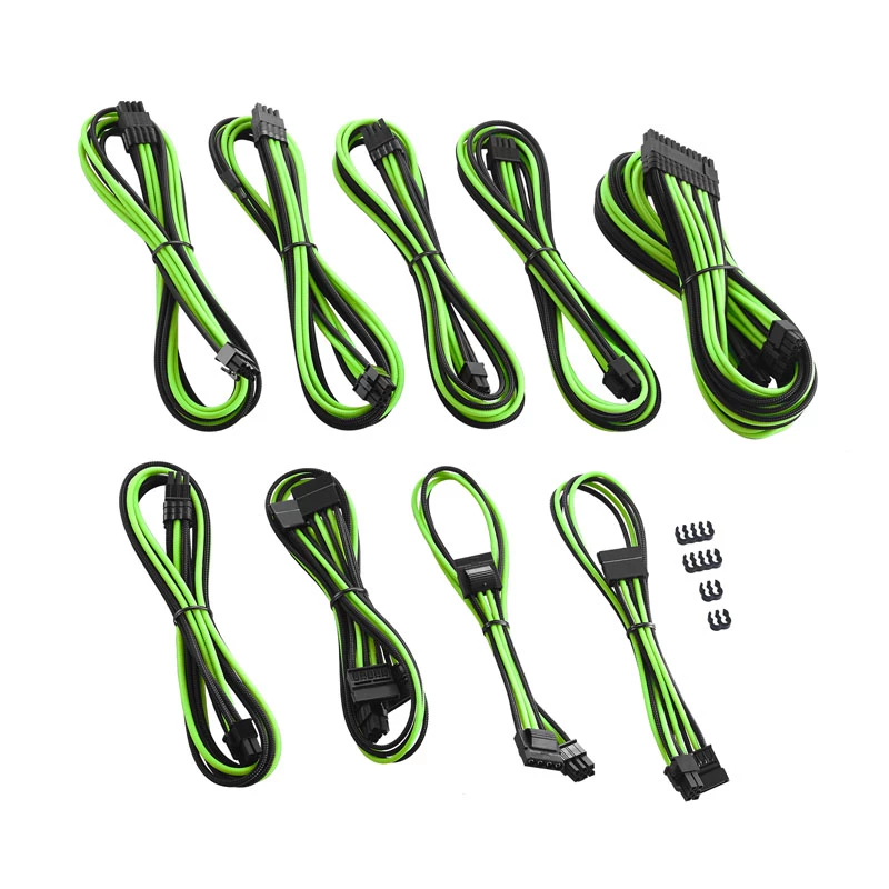 CableMod C-Series PRO ModMesh Cable Kit for Corsair AXi/HXi/RM (Yellow Label) - black/Light Green