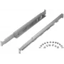 Rack rail kit PowerWalker 10120531 — silver, width 550 mm, height 140 mm, depth 70 mm, supports rack depth 78–120 cm, weight 3.1 kg