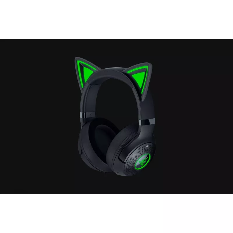 Headset Razer Kraken Kitty V2 BT — Wireless Bluetooth, Circumaural, Head-band, 20–20000 Hz, 325 g, Black