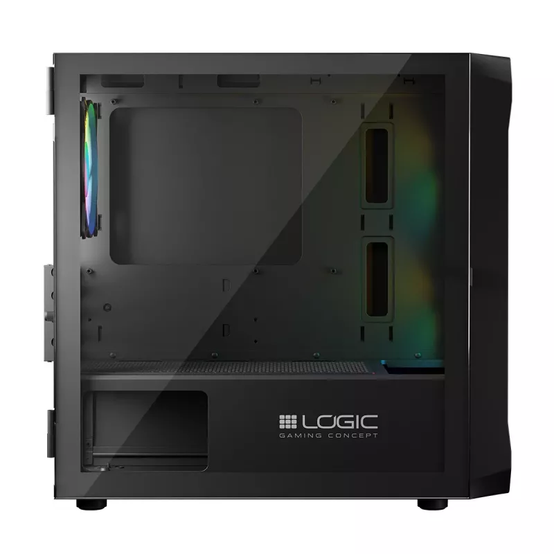 Computer Case Logic Concept Portos Mini ARGB Micro ATX Black