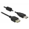 DELOCK Extension Cable USB 2.0 Type-A Plug > USB 2.0 Type-A Socket 0.5 m black