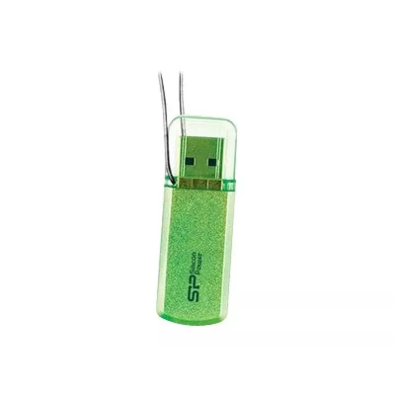 USB flash drive Silicon Power Helios 101 — 8 GB, USB 2.0, Type-A, green, cap design