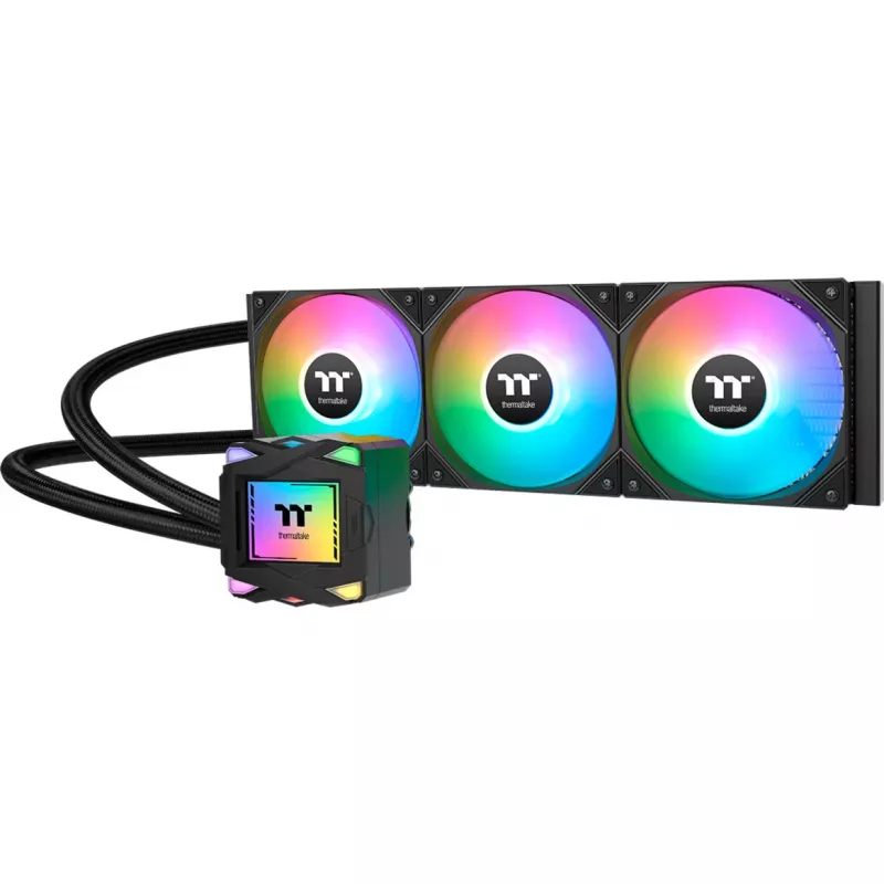 Liquid cooling kit THERMALTAKE LA360 ARGB, 120 mm fans, 360 W TDP, black