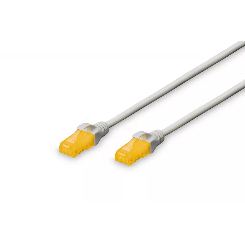 DIGITUS CAT 6A U-UTP Patch Cable Cu LSZH AWG 26/7 Length 0,5m Colour Grey (DK-1613-A-005)