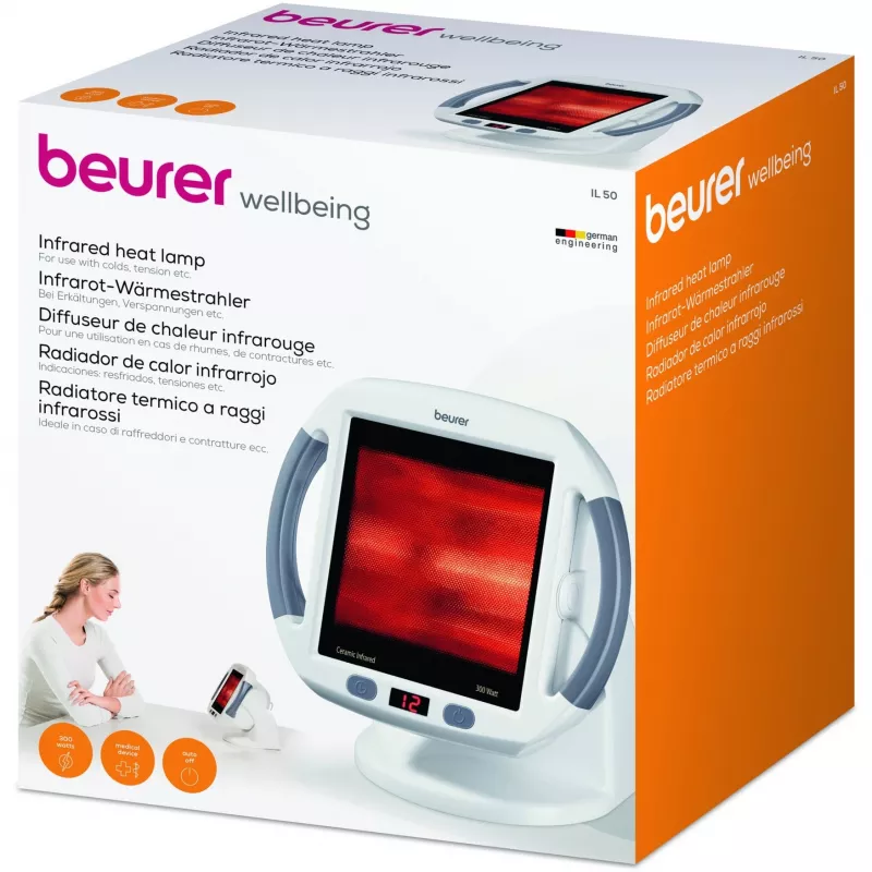 Beurer IL50 infrared heat lamp 300 W with timer