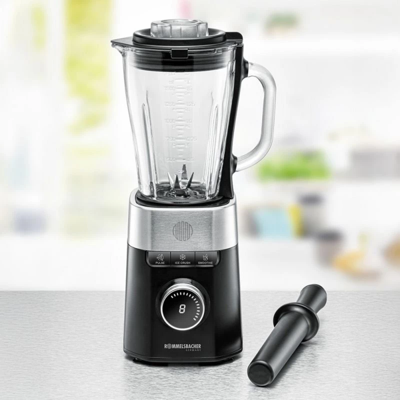 Stand mixer Rommelsbacher MX 1260 — 1200 W, 1.5 L, black/stainless steel