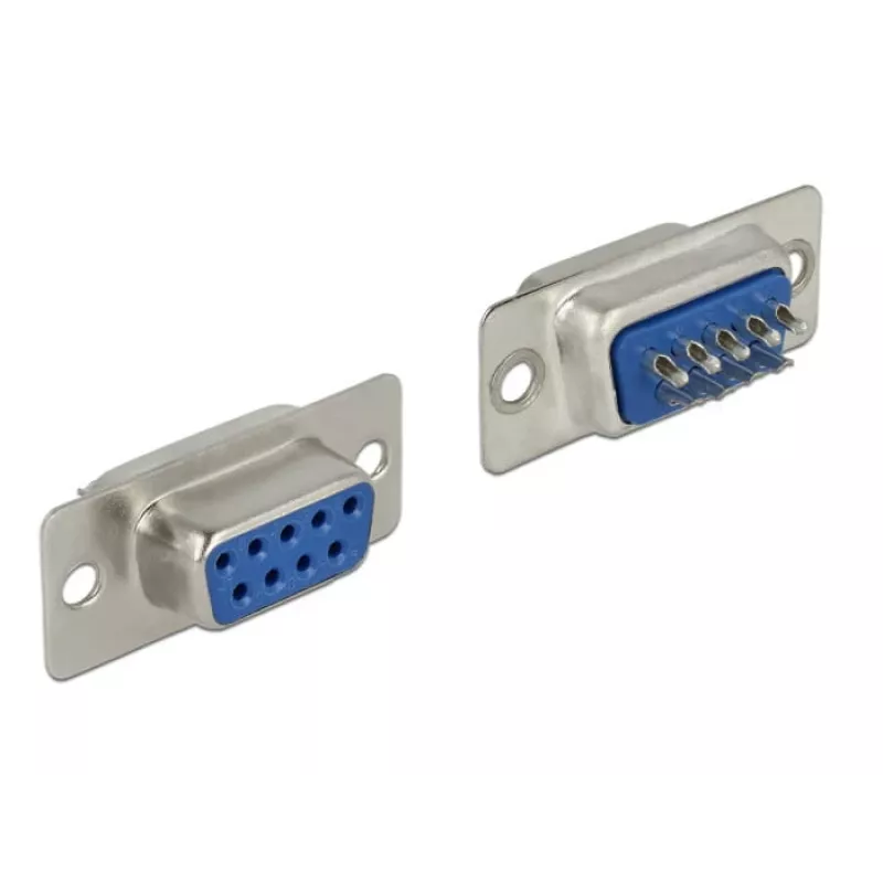 Wire connector DeLOCK 65882 Sub-D 9 pin Blue Silver