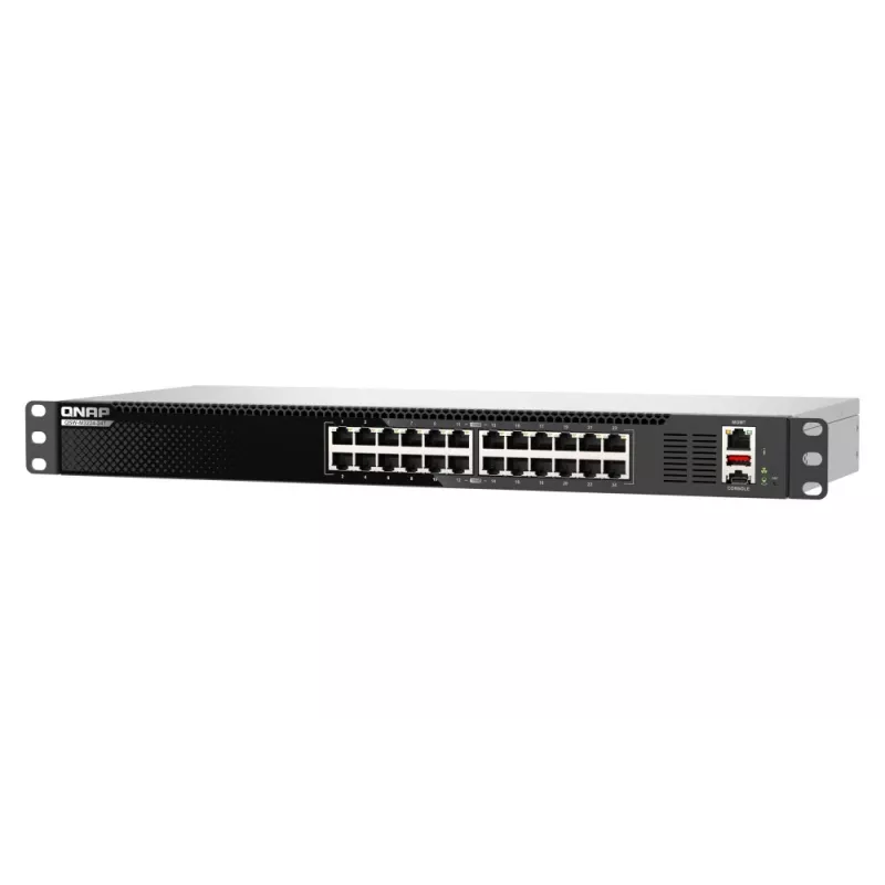 QNAP QSW-M3224-24T network switch Managed L3 10G Ethernet (100/1000/10000) 1U Black, Silver