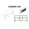 Cama VERA chest of drawers 150x40x80 black matt