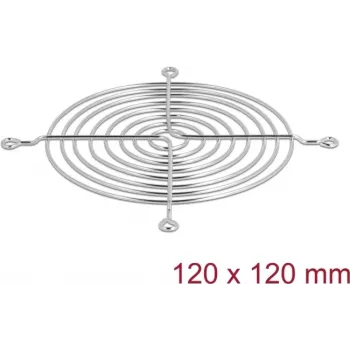 Fan grill DeLOCK 67308 Metal Silver 113.8mm
