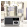 Tabletop radio Sangean DDR-7 Glacier Silver with digital tuner and Bluetooth