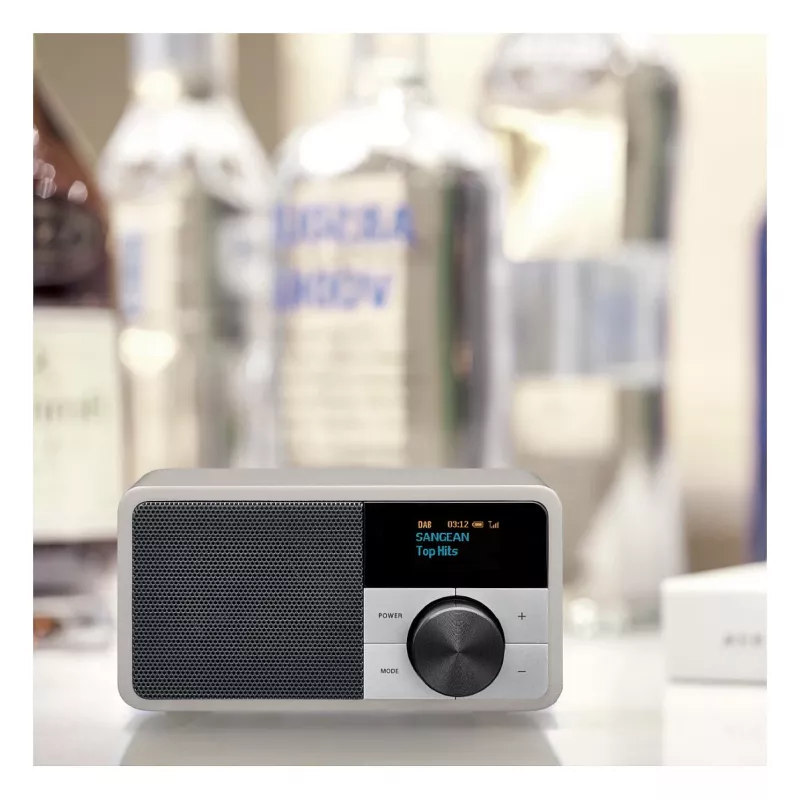 Tabletop radio Sangean DDR-7 Glacier Silver with digital tuner and Bluetooth