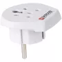 SKROSS Country Travel Adapter India-Israel-Denmark to Europe - Adapter for Power Connector - Type K, Type D, Type H (W)