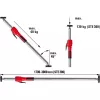 Drywall support Bessey STE300 with adjustable height and tripod base, black/red/silver finish