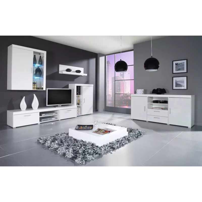 Cama sideboard SAMBA white/white gloss