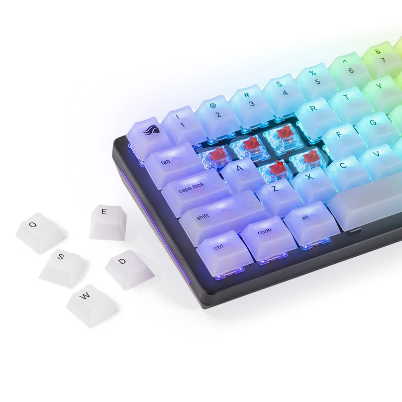 Mechanical Keycap Set Triton Glorious Polychroma RGB — 115 keys, sculpted profile