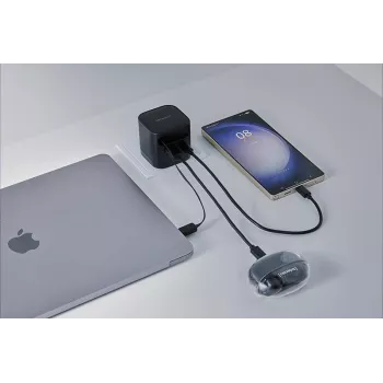 Power Adapter 1XUSB-A/1XUSB-C/BLACK 7806522 Intenso