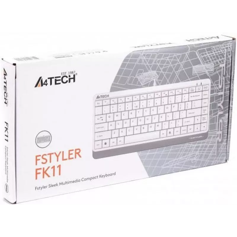 Keyboard A4Tech FSTYLER FK11 White A4TKLA47119 (A4TKLA47119)