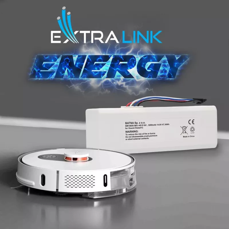Battery for Xiaomi Robot 1C P1904-4S1P-MM, 3200mAh, 47.36Wh, STYTJ01ZHM Mijia 1C P1904-4S1P-MM (Dreame MC1808)