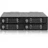 ICY DOCK - ToughArmor MB720MK-B V3 - 4x PCIe 4.0 M.2 NVMe to 4x OCuLink in 1x 5.25 bay mobile rack metal black w/ keylock (tri-mode compatible)