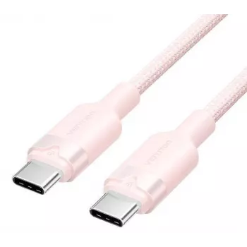 USB C to USB C cable Vention TRDP USB 2.0 1 m 0.48 Gbit/s 60 W Pink