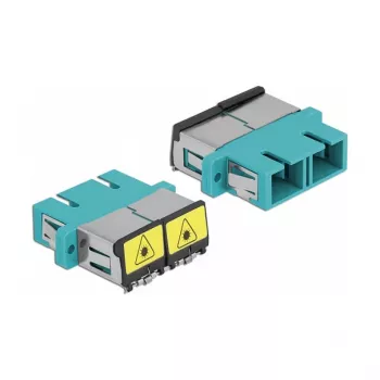 Optical Fiber Coupler DeLOCK 86895 SC Duplex Female to Female Multi-mode Aqua