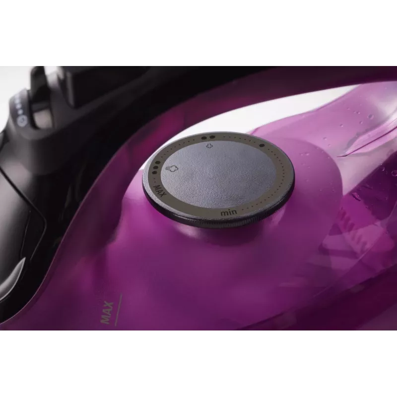 Gorenje SIK2400BKV Steam Iron, 2400W, Water tank capacity 450 ml, Continuous steam 40 g/min, Auto power off, Purple/Black