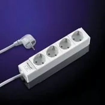 Power distribution unit SCHROFF 60110-201 1U aluminium with 4 AC outlets