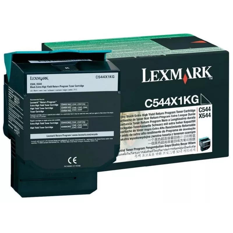Lexmark C544X1KG - Ink black - for C544dn, C544dtn, C544dw, C544n, X544dn, X544dn RCS, X544dtn, X544dw, X544n