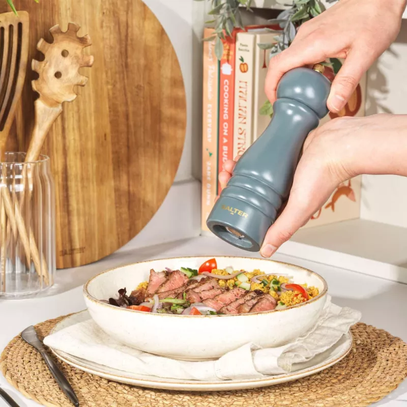 Salter Salt and Pepper Mill BW120291GEU7, grey finish, manual grinder
