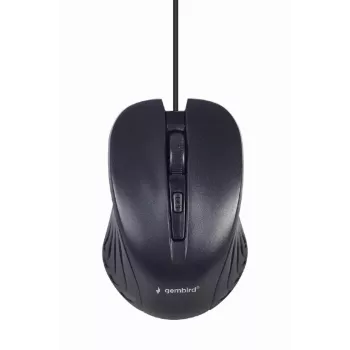 Wired full-size keyboard Gembird KBS-UM-04 USB QWERTY US English with mouse, black, 1.5 m cable