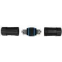 LogiLink Professional - Network Coupler - IDC, 8-pin to IDC, 8-pin - Shielded -Cat.7 Raw Cable - outdoors - Black