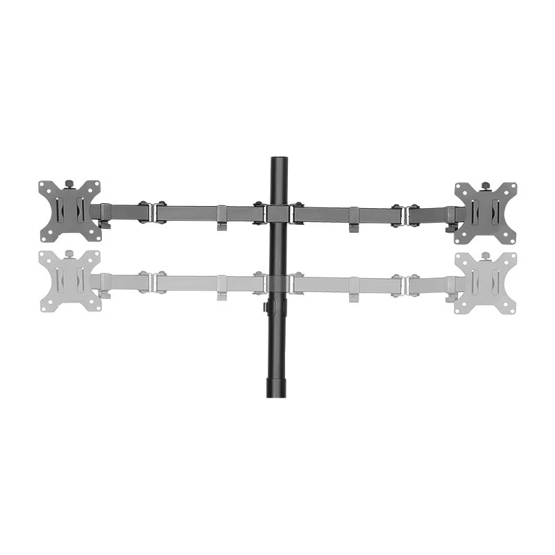 Monitor mount LogiLink BP0046 81.3 cm (32 inch) Desk Stainless steel