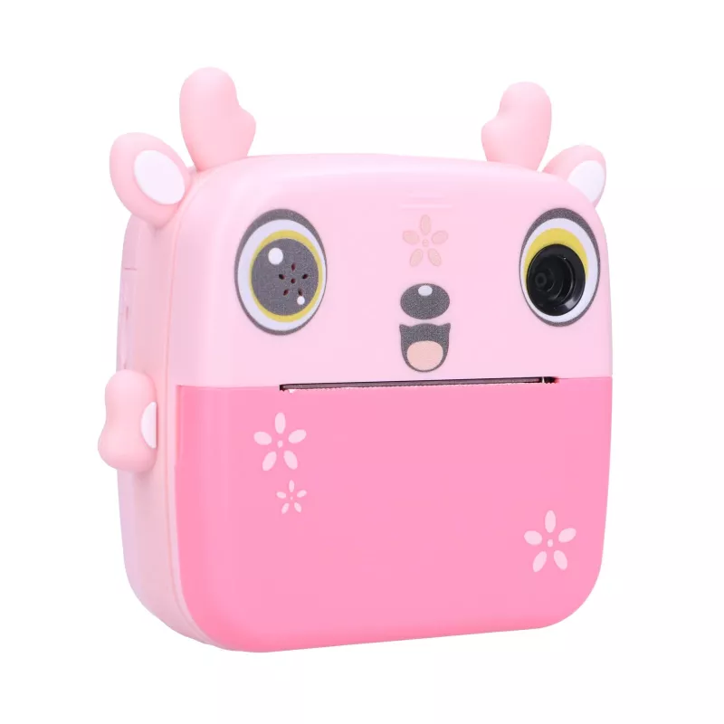 Extralink Set | Thermal Printer EPP-005 Pink + Thermal Paper 3 Rolls | fawn