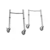 Walking frame VITEA CARE PPC013VC — 4-wheel aluminium rollator, adjustable height 81.5–91.5 cm, 8 cm wheels, width 550 mm, max user 110 kg