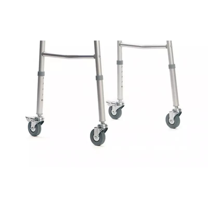 Walking frame VITEA CARE PPC013VC — 4-wheel aluminium rollator, adjustable height 81.5–91.5 cm, 8 cm wheels, width 550 mm, max user 110 kg