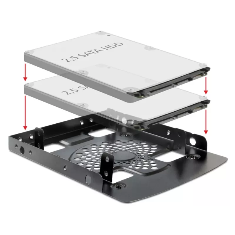 Mounting Kit DeLOCK 18198 Black