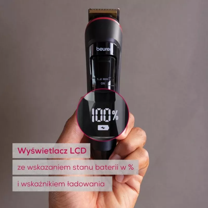 Beurer beard and stubble trimmer MN4 rechargeable precision cutting