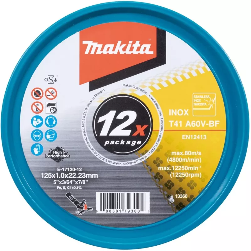 Makita E-17120-12 Cutting Disc straight 125 mm 12 pc(s) (E-17120-12)