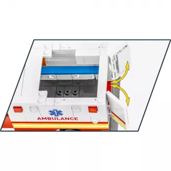 Construction toy Cobi RAM 3500 Ambulance model 24609 building blocks set