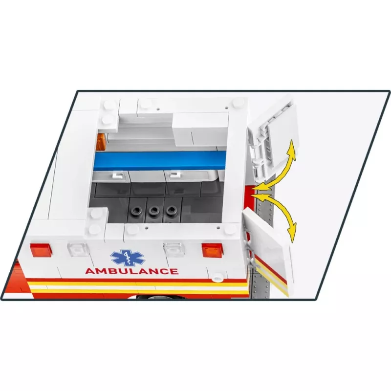 Construction toy Cobi RAM 3500 Ambulance model 24609 building blocks set