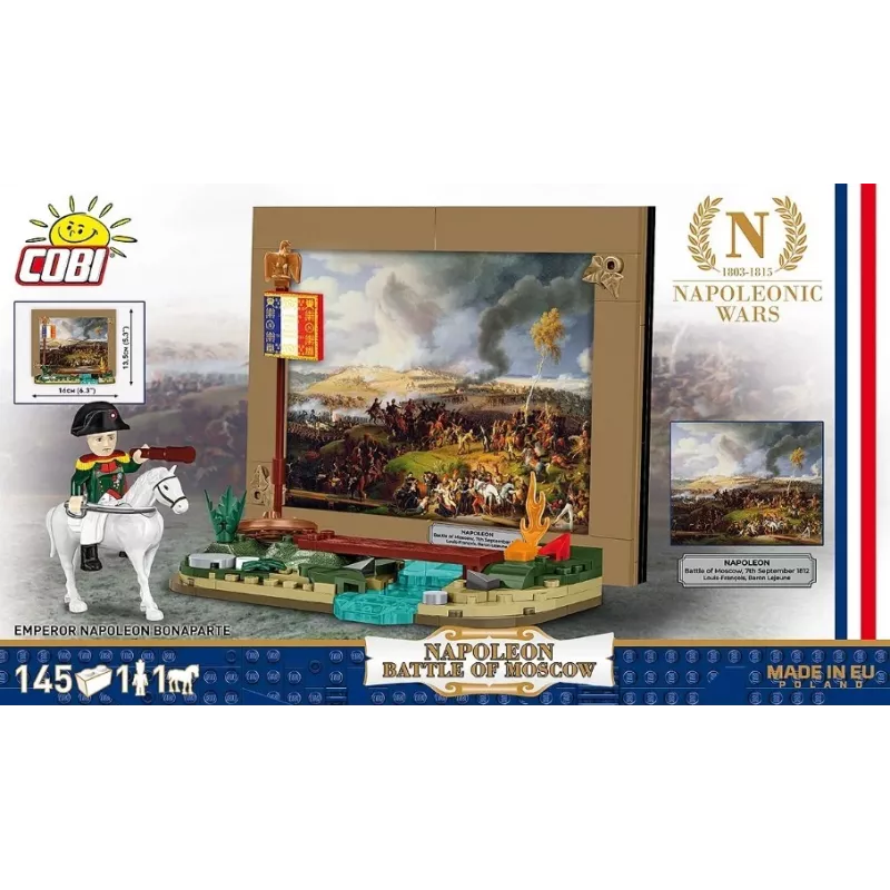 Construction set Cobi Napoleon’s Battle of Moscow 145 pieces model kit historical diorama