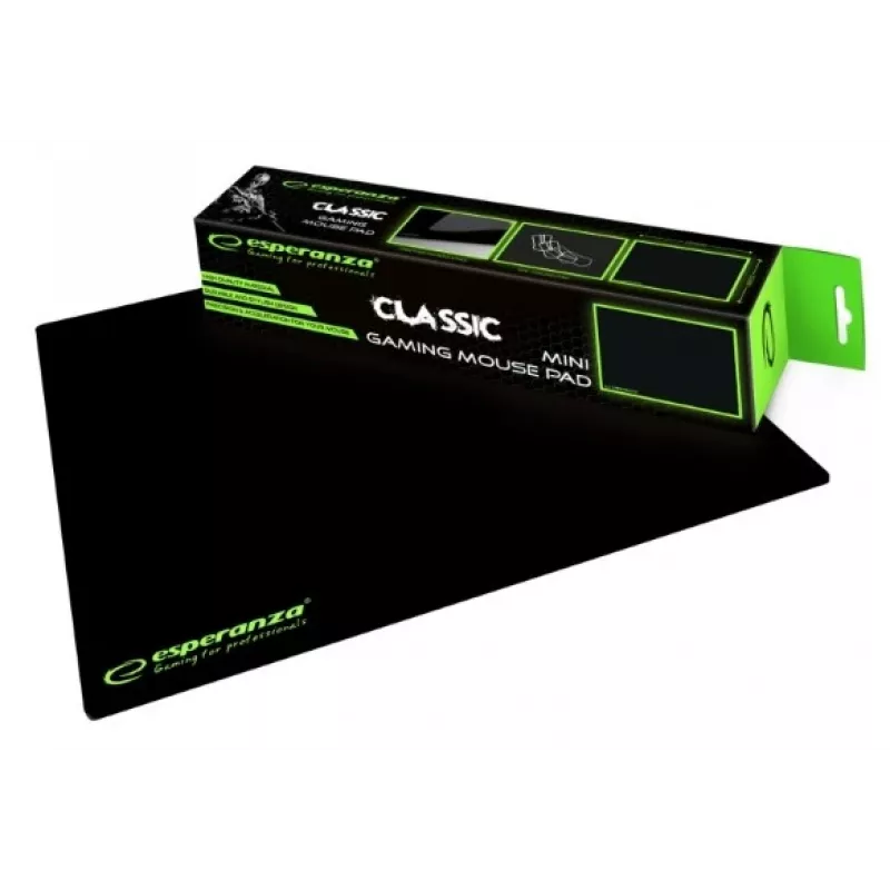 Mouse pad ESPERANZA EGP101K — gaming mouse pad, 250×200×2 mm, plastic, black
