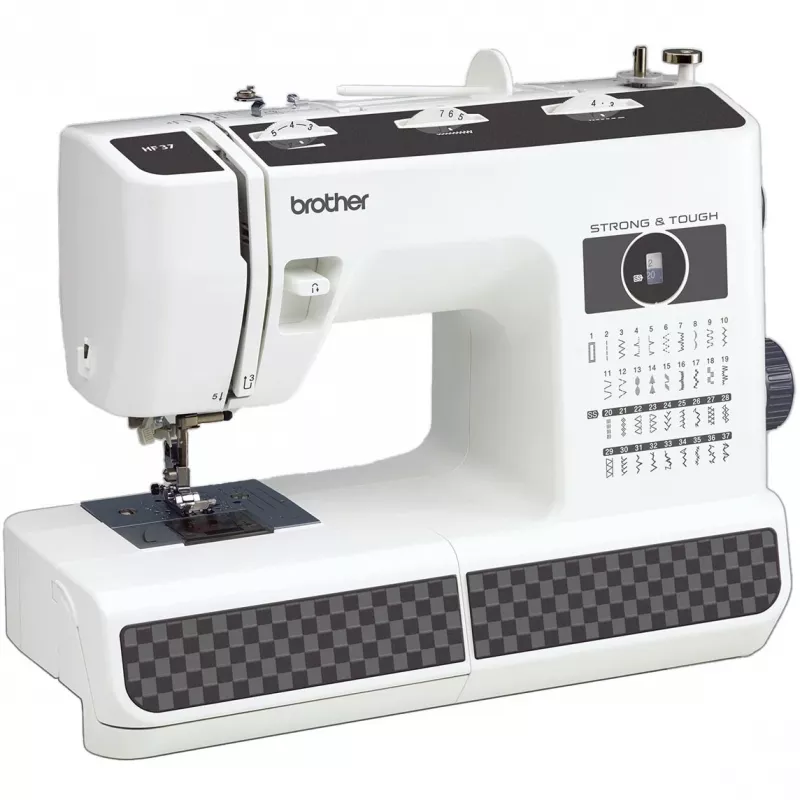 Semi-automatic sewing machine Brother HF37 Electromechanical Black White